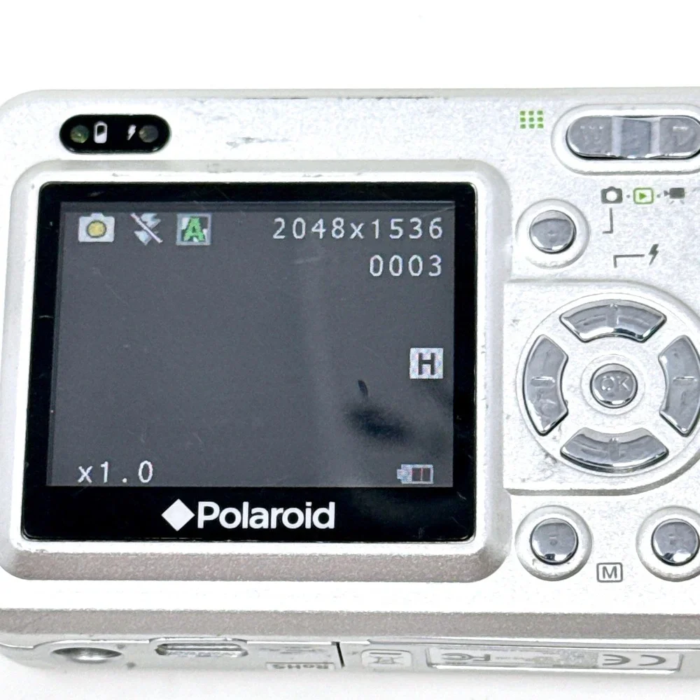 Polaroid a520 Digital Camera Silver 5.0MP 2.0 LCD 4x Zoom Compact Digicam Y2K 4G